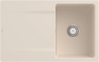 Villeroy & Boch 33341FFU Siluet 45 flat Ivory Keramiksp&uuml;le Handbet&auml;tigung
