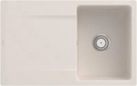 Villeroy & Boch 33341FKR Siluet 45 flat Crema Keramiksp&uuml;le Handbet&auml;tigung