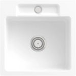 Villeroy & Boch 33451FR1 Siluet 50 S flat Wei&szlig; Alpin Keramiksp&uuml;le Handbet&auml;tigung