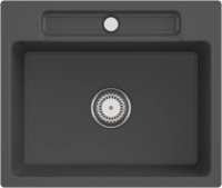 Villeroy & Boch 33461Fi4 Siluet 60 S flat Graphite Keramiksp&uuml;le Handbet&auml;tigung