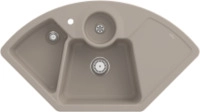 Villeroy & Boch 670801AM Solo Eck Almond Keramiksp&uuml;le Handbet&auml;tigung...