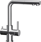 Schock VITUS Edelstahl ( 560120EDM ) Ausziehbarer Auslauf HD Trinkwasser Schwenkb.