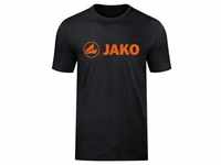 JAKO T-Shirt Promo (schwarz meliert/neonorange / Größe M / Unisex)