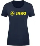 JAKO T-Shirt Promo (marine meliert/neongelb / Gr&ouml;&szlig;e 116 / Kinder)
