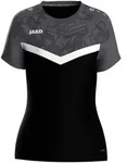 JAKO T-Shirt Iconic (schwarz/anthrazit / Gr&ouml;&szlig;e 34 / Damen)