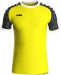 JAKO Trikot Iconic kurzarm (soft yellow/schwarz / Gr&ouml;&szlig;e 116 / Kinder)