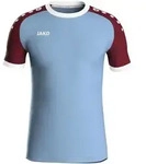 JAKO Trikot Iconic kurzarm (lightblue/weinrot / Gr&ouml;&szlig;e 116 / Kinder)