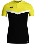 JAKO Polo Iconic (schwarz/soft yellow / Gr&ouml;&szlig;e S / Unisex)