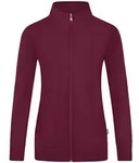 JAKO Sweatjacke Doubletex (maroon / Gr&ouml;&szlig;e 48 / Damen)