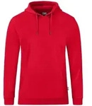 JAKO Kapuzensweat Organic (rot / Gr&ouml;&szlig;e 116 / Kinder)