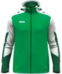 JAKO Kapuzenjacke Dynamic (gr&uuml;n/wei&szlig;/dunkelgr&uuml;n / Gr&ouml;&szlig;e 116 / Kinder)