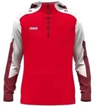 JAKO Zip Hoodie Dynamic (rot/wei&szlig;/dunkelrot / Gr&ouml;&szlig;e 128 / Kinder)