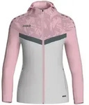 JAKO Kapuzenjacke Iconic (soft grey/dusky pink/anthra li / Gr&ouml;&szlig;e 34 / Damen)