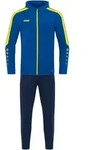 JAKO Trainingsanzug Polyester Power mit Kapuze (royal/citro / Gr&ouml;&szlig;e 128 / Kinder)