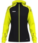 JAKO Kapuzenjacke Sonic Damen (schwarz/neongelb / Gr&ouml;&szlig;e 34/36 / Damen Doppel-Gr.)