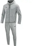 JAKO Jogginganzug Premium Basics mit Kapuze (Grau / Gr&ouml;&szlig;e S / Unisex)
