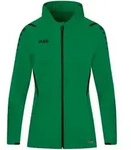 JAKO Kapuzenjacke Challenge (sportgr&uuml;n/schwarz / Gr&ouml;&szlig;e 128 / Kinder)