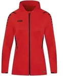 JAKO Kapuzenjacke Challenge (rot/schwarz / Gr&ouml;&szlig;e 44 / Damen)
