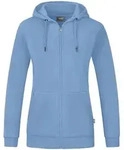 JAKO Kapuzenjacke Organic (eisblau / Gr&ouml;&szlig;e 42 / Damen)