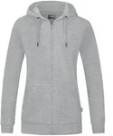 JAKO Kapuzenjacke Organic (hellgrau meliert / Gr&ouml;&szlig;e 48 / Damen)
