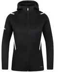 JAKO Freizeitjacke Challenge mit Kapuze (schwarz meliert/wei&szlig; / Gr&ouml;&szlig;e 36 / Damen)