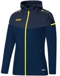 JAKO Kapuzenjacke Champ 2.0 (marine/darkblue/neongelb / Gr&ouml;&szlig;e 38 / Damen)