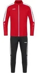 JAKO Trainingsanzug Polyester Power (rot / Gr&ouml;&szlig;e 128 / Kinder)