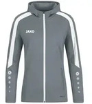 JAKO Kapuzenjacke Power (steingrau / Gr&ouml;&szlig;e S / Unisex)