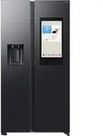 Samsung RS90F67BEFEF - Premium Black Steel - 2025 - Side-by-Side 591 Liter Family Hub