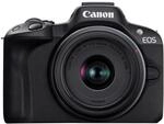 Canon EOS R50 schwarz mit RF-S 18-45mm 4.5-6.3 IS STM