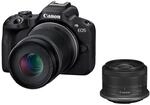 Canon EOS R50 schwarz mit RF-S 18-45 mm IS STM / 55-210 mm IS STM