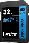 Lexar High-Performance 800x Pro SDHC 32GB