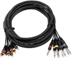 OMNITRONIC Snake-Kabel 8xCinch/8xKlinke mono 15m