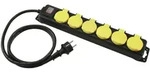 EUROLITE Steckdosenleiste 6-fach IP44 sw 10m