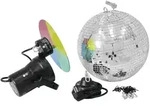 EUROLITE Spiegelkugelset 30cm mit Pinspot