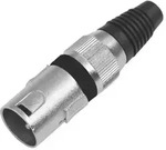 OMNITRONIC XLR Stecker 3pol sw 10x