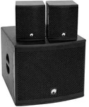 OMNITRONIC Set MOLLY-12A Subwoofer aktiv + 2x MOLLY-6 Top 8 Ohm, schwarz