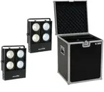 EUROLITE Set 2x Audience Blinder 4x100W LED COB CW/WW + Case