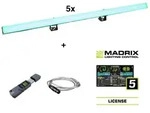 EUROLITE Set 5x LED PR-100/32 Pixel DMX Rail + Madrix Software