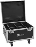 ROADINGER Flightcase 4x AKKU IP PAR 7 QCL WDMX mit Ladefunktion