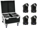 EUROLITE Set 4x LED TMH-X1 Moving-Head Beam + Case