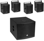 OMNITRONIC Set MOLLY-12A Subwoofer aktiv + 4x MOLLY-6 Top 8 Ohm, schwarz