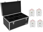 EUROLITE Set 4x AKKU TL-3 TCL wei&szlig; + Case TDV-1
