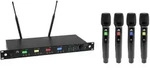 OMNITRONIC UHF-604 4-Kanal Funkmikrofon-System 823-832/863-865 MHz