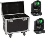 EUROLITE Set 2x LED TMH-B90 + Case mit Rollen