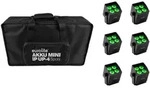 EUROLITE Set 6x AKKU Mini IP UP-4 QCL Spot MK2 + Soft-Bag