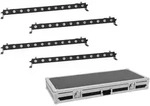 EUROLITE Set 4x LED BAR-12 QCL RGBA Leiste + Case