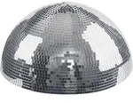 Showgear Half Mirror Ball Halbe Spiegelkugel mit Motor f&uuml;r die Montage an Decke, 30