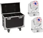 EUROLITE Set 2x LED TMH-H90 Hybrid Moving-Head Spot/Wash COB ws + Case