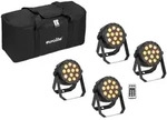 EUROLITE Set 4x LED PARty Spot Silent RGB/WW mit Softbag